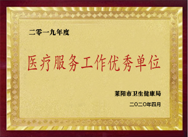 醫(yī)療服務(wù)工作優(yōu)秀單位